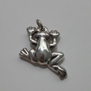 Sterling Silver Frog Pendant